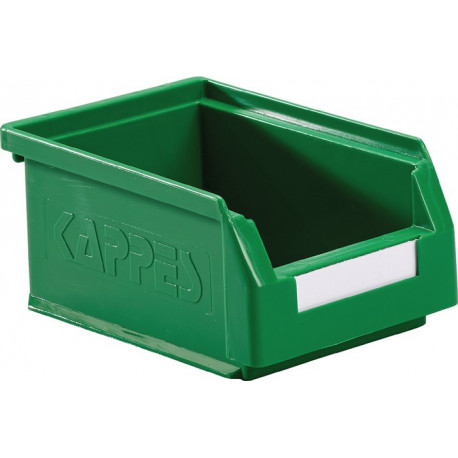 Boîte de rangement à ouverture frontale L160xl105xH75 mm PE vert KAPPES