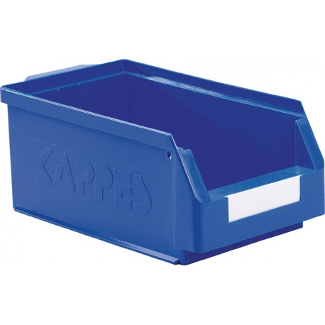 Boîte de rangement à ouverture frontale L350xl200xH150 mm PE bleu KAPPES