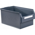 Boîte de rangement à ouverture frontale L500xl300xH250 mm PE gris KAPPES