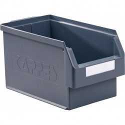 Boîte de rangement à ouverture frontale L350xl200xH200 mm PE gris KAPPES
