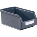Boîte de rangement à ouverture frontale L350xl200xH150 mm PE gris KAPPES