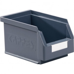 Boîte de rangement à ouverture frontale L230xl140xH130 mm PE gris KAPPES