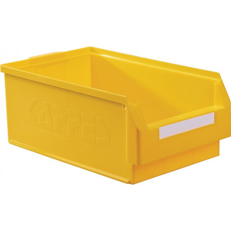 Boîte de rangement à ouverture frontale L500xl300xH200 mm PE jaune KAPPES