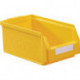 Boîte de rangement à ouverture frontale L350xl200xH150 mm PE jaune KAPPES