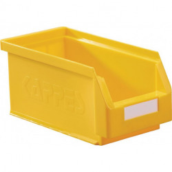 Boîte de rangement à ouverture frontale L290xl140xH130 mm PE jaune KAPPES