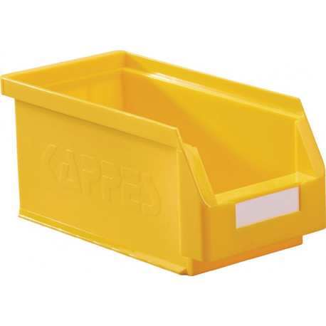 Boîte de rangement à ouverture frontale L290xl140xH130 mm PE jaune KAPPES