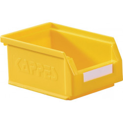 Boîte de rangement à ouverture frontale L160xl105xH75 mm PE jaune KAPPES