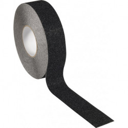 Ruban adhésif antidérapant SAFE STEP noir longueur 18,25 m, largeur 25 mm rouleau ROCOL