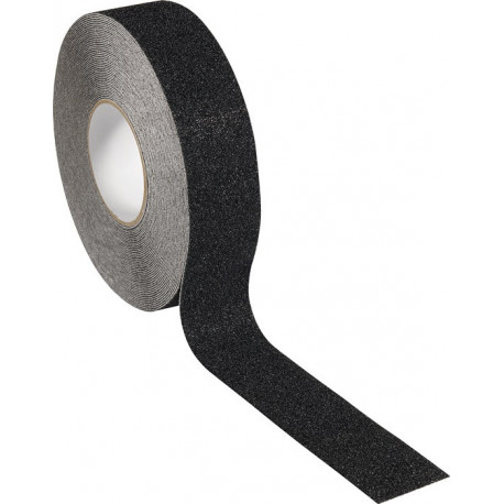 Ruban adhésif antidérapant SAFE STEP noir longueur 18,25 m, largeur 25 mm rouleau ROCOL