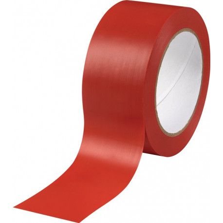 Ruban de marquage de sol Easy Tape PVC rouge longueur 33 m largeur 50 mm rouleau