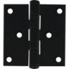 Charnière de porte inox 76x76mm DIN Gauche/Droite noir INTERSTEEL