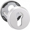 Paire rosace porte 6533 Alu.F1 rd.o.ZA S.12mm EDI
