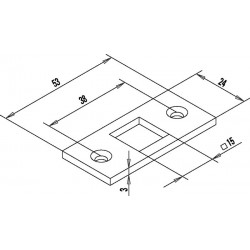 Pièce de verrouillage de barre 261 pour boulons d'entraînement de portail et de porte, convient pour barre en acier 13 mm FUHR (Par 10)