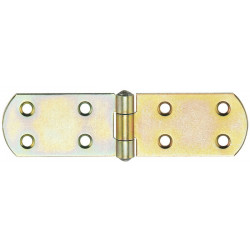 Charnière H.35mm Lar. 120mm Epai.2,0mm acier galvanisé jaune.version Francaise HOHAGE (Par 20)