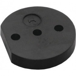 Support nylon noir D.60 mm hauteur 10 mm pour Art.3000259313 INTERSTEEL