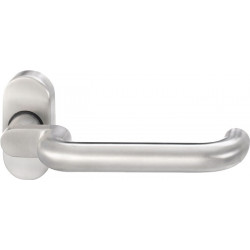 Poignée porte 1130/2033 Inox EST ov.8mm coudé.EDI
