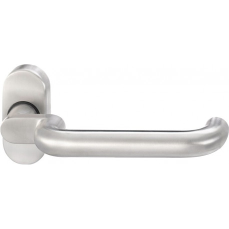Poignée porte 1130/2033 Inox EST ov.8mm coudé.EDI
