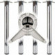 Set de pieds de table chrome poli 60mm H.710mm
