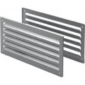 Grille aération 9070 L L.333mm B.157mm Alu. Coins droits