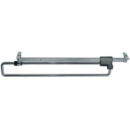 Porte-vestiaire, extensible en acier, nickelé HETTICH