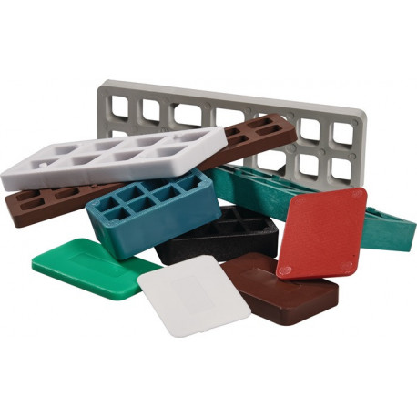 Cales NOW S.15mm gris plastique (Par 500)