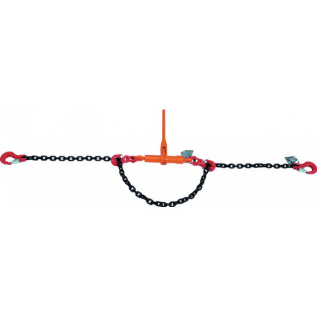 Chaine d'arrimage DORA 1-unité Classe 8 - 3,5m S.10-8mm Force 6300 daN 1575 daN DOLEZYCH