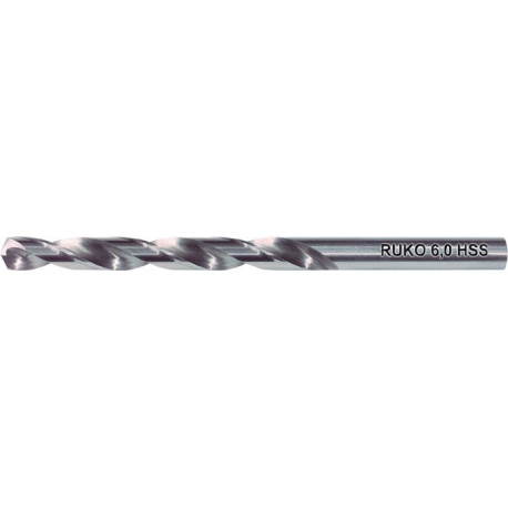 Foret hélicoïdal DIN 338 Typ N D.18mm HSS Queue droite RUKO (Par 10)