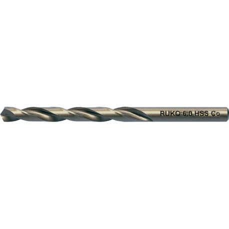 Foret hélicoïdal DIN 338 Typ INOX D.82mm HSS-Co5 Queue droite RUKO (Par 10)