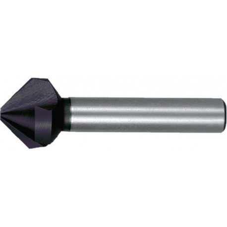 Fraise à chanfreiner et à ébavurer DIN 335C 90 Degrés D.165mm HSS TiAlN Z.3 Axe-D.8mm RUKO
