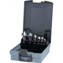 Jeu d’embouts à chanfreiner DIN 335C 90GrExt 6,3-20,5mm HSS 6 unités .Boite plastique .RUKO