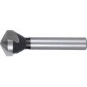 Fraise à chanfreiner et à ébavurer forme C 120 degrés D.6,3mm HSS 3 lames RUKO