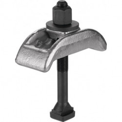 Bride de serrage Nr.6313K pour rainure 14mm H. de serrage.0-35mm M12x14x100mm AMF