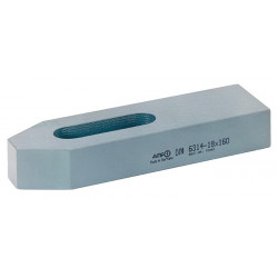 Fer de serrage DIN 6314 pour rainure en T 42+48mm L.400mm AMF