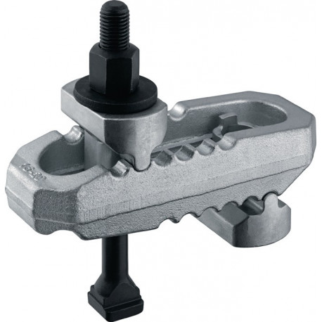 Bride de serrage n° 6312V 12-M12x12x160 pince croc. régl. av patte accroch. AMF
