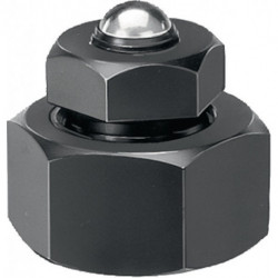 Vérin à vis d'alignement N ° 6420 taille 70 avec bille rotative hauteur 56-70 mm AMF