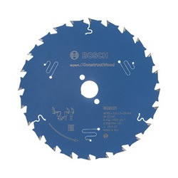 Lame pour scie circulaire Ext 165mm Z.24 WZ Percage 20mm Larg coupe.2mm HM BOSCH
