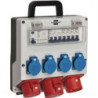 Distributeur mural en plastique CEE-32 A, 5 pôles 1xCEE 16 A, 1xCEE 32A, 4x230V BRENNENSTUHL