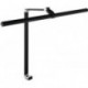 Lampe de bureau aluminium / plastique noir hauteur 720 mm réglable avec LED