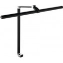 Lampe de bureau aluminium / plastique noir hauteur 720 mm réglable avec LED