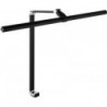 Lampe de bureau aluminium / plastique noir hauteur 720 mm réglable avec LED