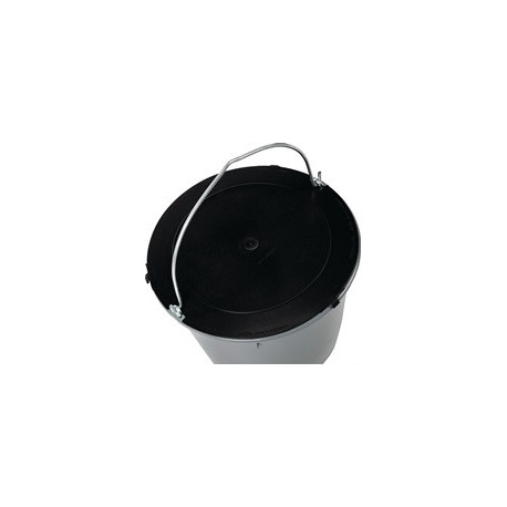 Couvercle noir à l'intérieur-D. 310 mm plastique recyclé JOPA (Par 10)