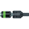 Porte-embouts 889/4/1 F Rapidaptor 1/4 pouces C 6,3+E 6,3 L.64mm WERA