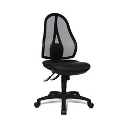 Chaise de bureau pivotante avec mécanisme synchrone ponctuel anthracite 430-550 m