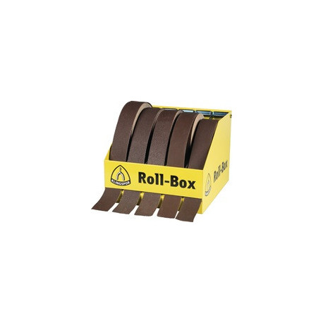 Porte-rouleau économique ROLL-BOX pour 5 rouleaux de 50 mm de largeur KLINGSPOR