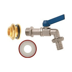 Kit de connexion vanne, laiton, 3/4pouce dimension nominale mm 19 filetage extérieur 1 pouce dimension nominale 3/4 pouce GEKA