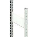 Châssis de support H2000xP400mm argent, META galvanisé