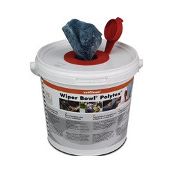 Lingette nettoyante pour les mains Wiper Bowl® Polytex® High Cleaning Power 72 lingettes seau WIPER BOWL