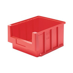 Boîte pour étagère VKB L400xB230xH150mm rouge PP LA-KA-PE (Par 12)
