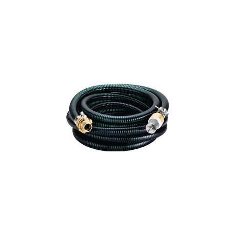 Jeu de tuyaux d'aspiration de 5 m de tuyau D. Raccord de tuyau de 25,4 (1 pouce) mm-D. 25,4 (1 pouce) mm 5000 mm METABO