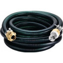 Jeu de tuyaux d'aspiration de 5 m de tuyau D. Raccord de tuyau de 25,4 (1 pouce) mm-D. 25,4 (1 pouce) mm 5000 mm METABO